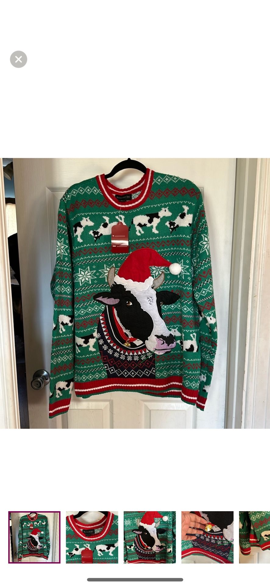 Blizzard Bay Unisex Cow Ugly Sweater