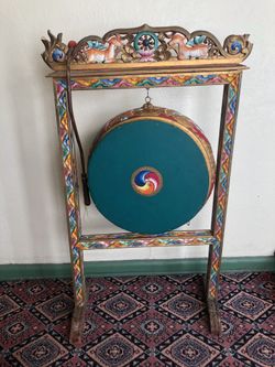Rare Hand-Crafted Korean Drum