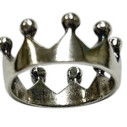 Unisex  Fancy Crown Ring .925 Silver 