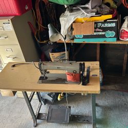 Original Sewing Machine With Table & Light . $100 Or Best Offer
