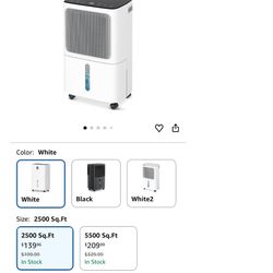 2500 Sq.Ft Dehumidifier