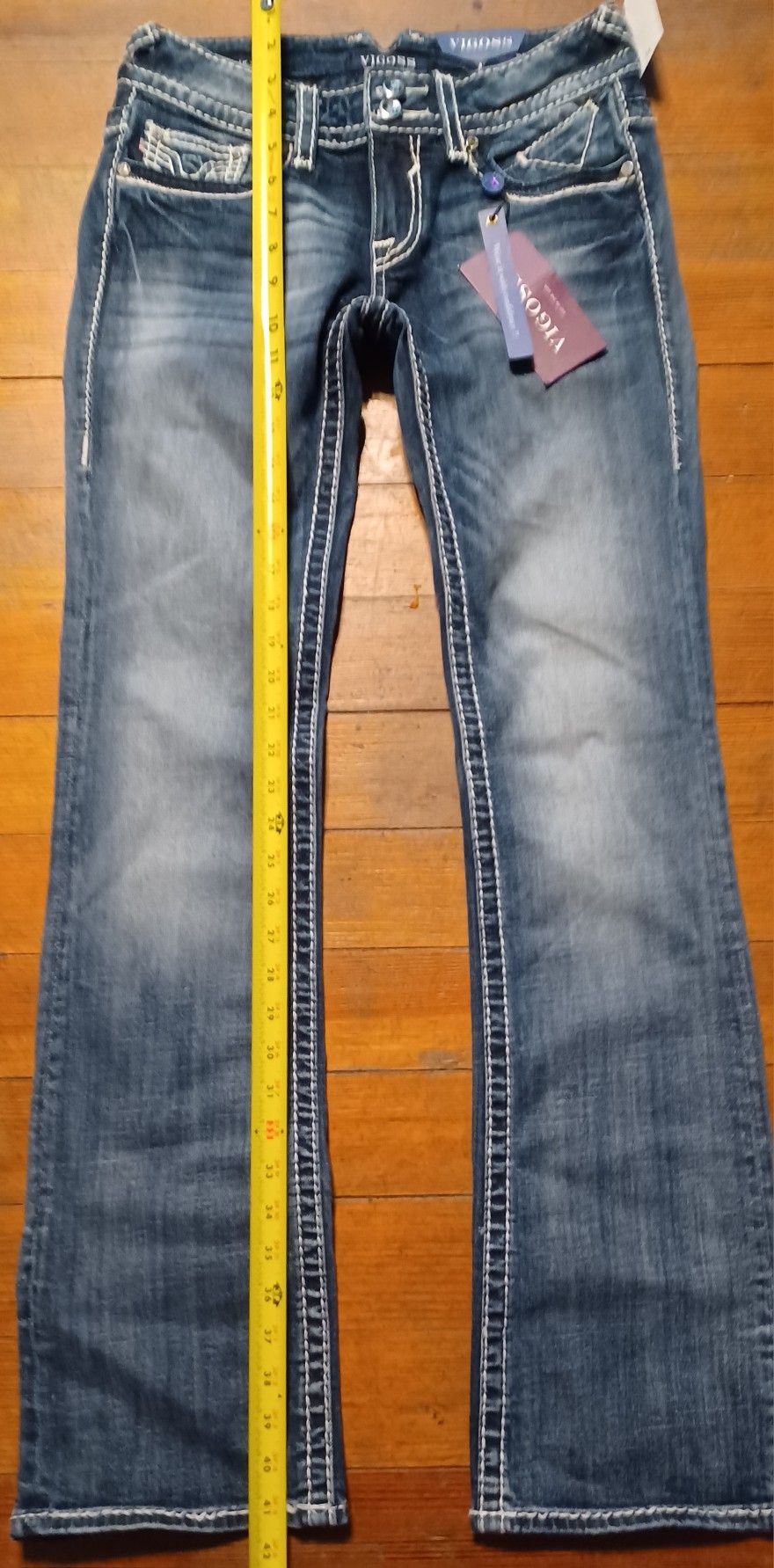 $98 Women's Jea ns Size New Tags Waist 27 Length 33 VIGOSS