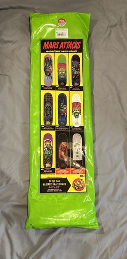Santa Cruz x Mars Attack Sealed New Blind Bag Skateboard Deck