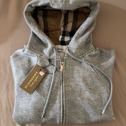 Grey Burberry Hoodie 