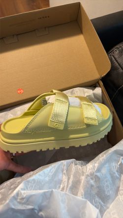 UGG K Goldenglow Slide Yellow Size 3