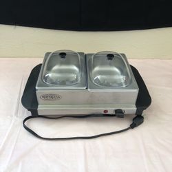 Nostalgia Electrics Double Buffet Warmer 