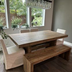 Used west elm dining table discount