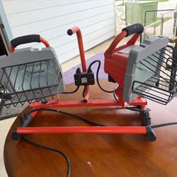 dual-head halogen work light 