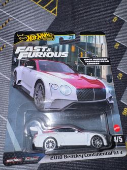 Hot Wheels Fast and Furious 2018 Bentley Continental GT3