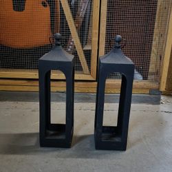 Black Metal Lantern (outdoors or indoors, originally $70)