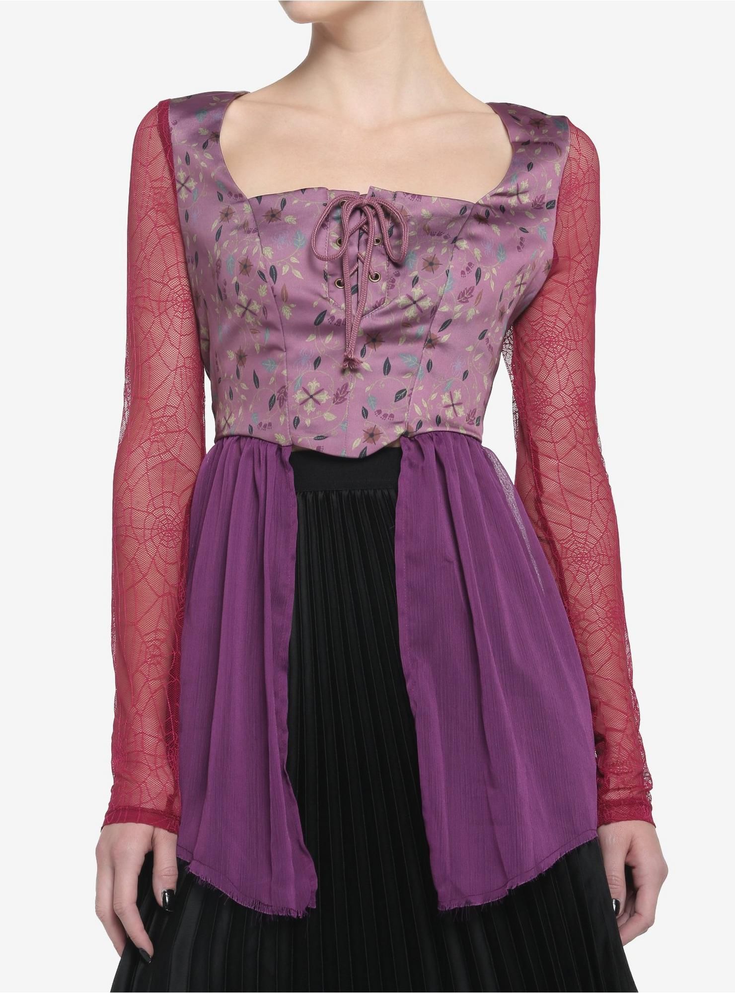 Hocus Pocus Sarah Peplum  Long-Sleeve Top