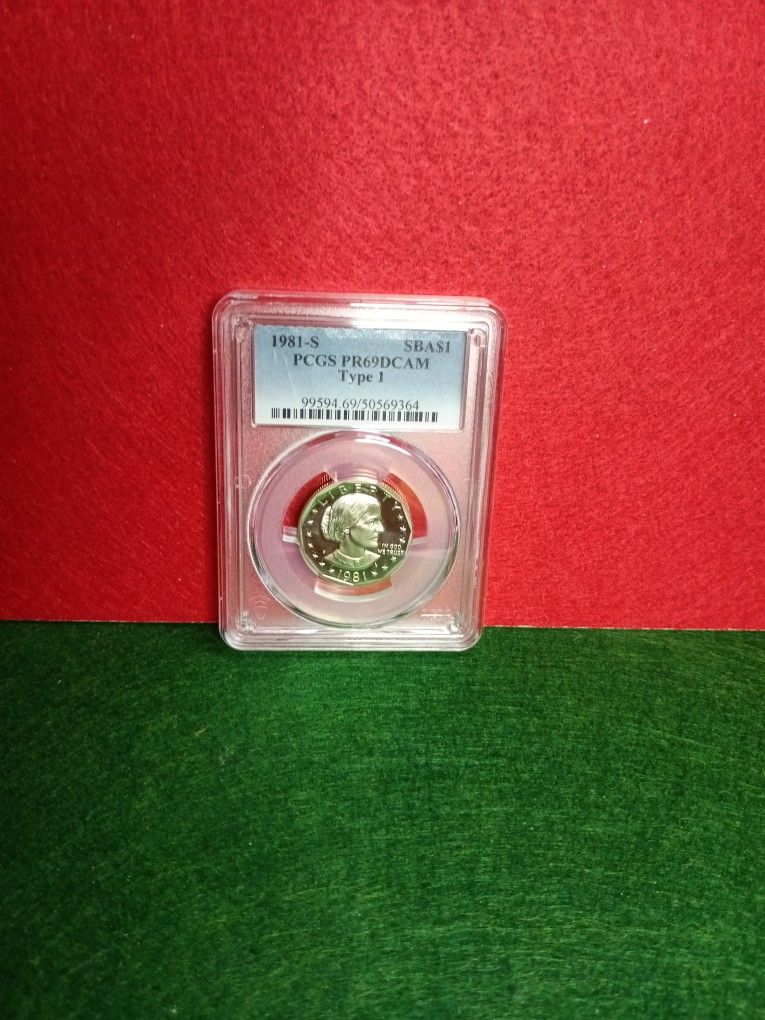 πNew Year's Special π 1981-S -TYPE 1--Susan B Anthony Dollar--PCGS--PR69DCAM