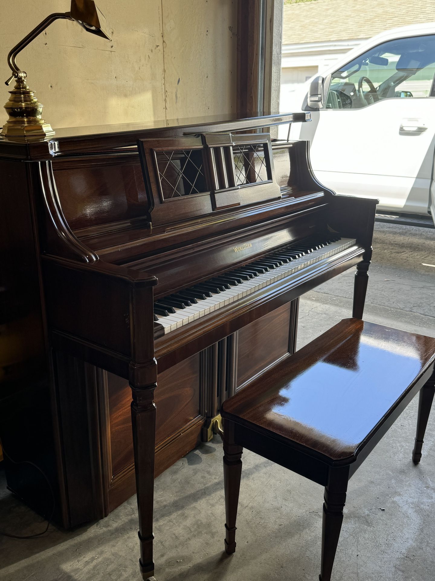 Has good tune,sounds good, barely used, there is a little bit of scratching