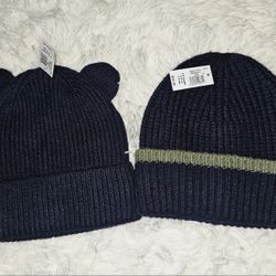 Baby Gap Infant Beanies.  Size 0-6m. NWT