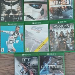 LOT OF 8 USED MICROSOFT XBOX ONE GAMES~ EX CONDITION 