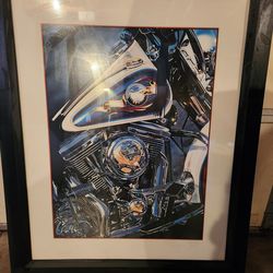 Harley Davidson Motorcycle Print