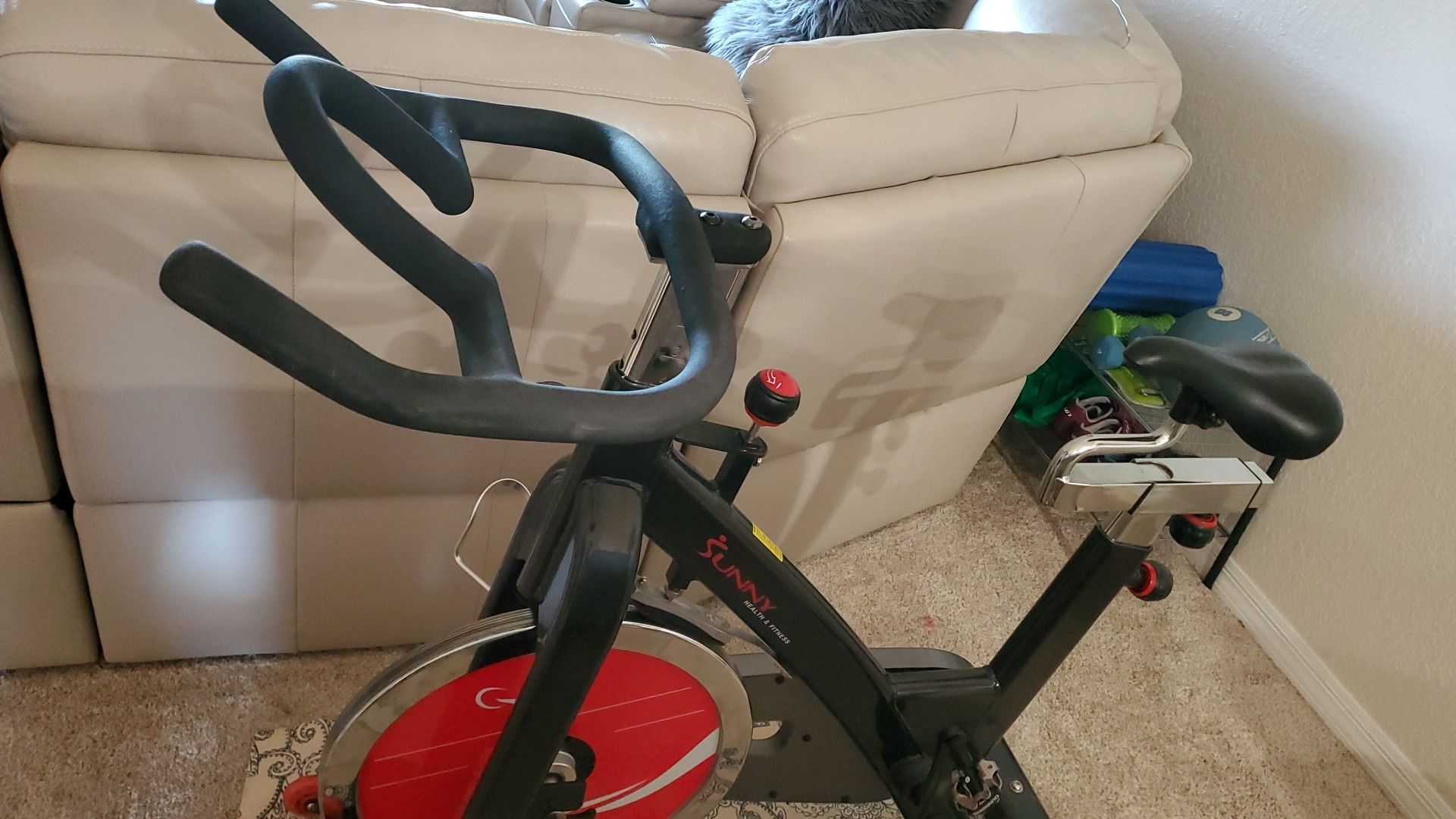 Sunny health and fitness spin bike