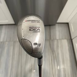Adams Golf Tight Lies Idea i-Wood 3 iron 17°Hybrid, Aldila SuperShaft, 40” RH