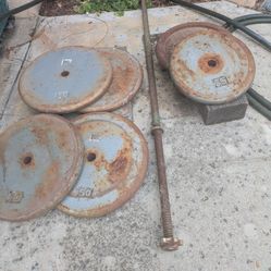 Gym Barbell Weights - 325 Lbs.