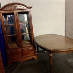 Antique 1950s dining table must go this week. Comes with table leaf