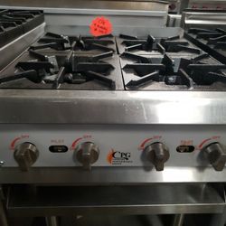 Used CPG 24"L Hot Plate With 4 Burners Natural Gas