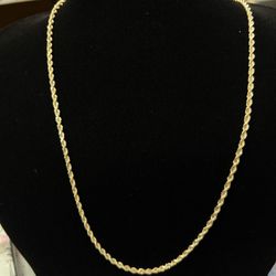 $1625 Yellow Gold Rope Chain