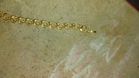 Gold electroplated bracelet