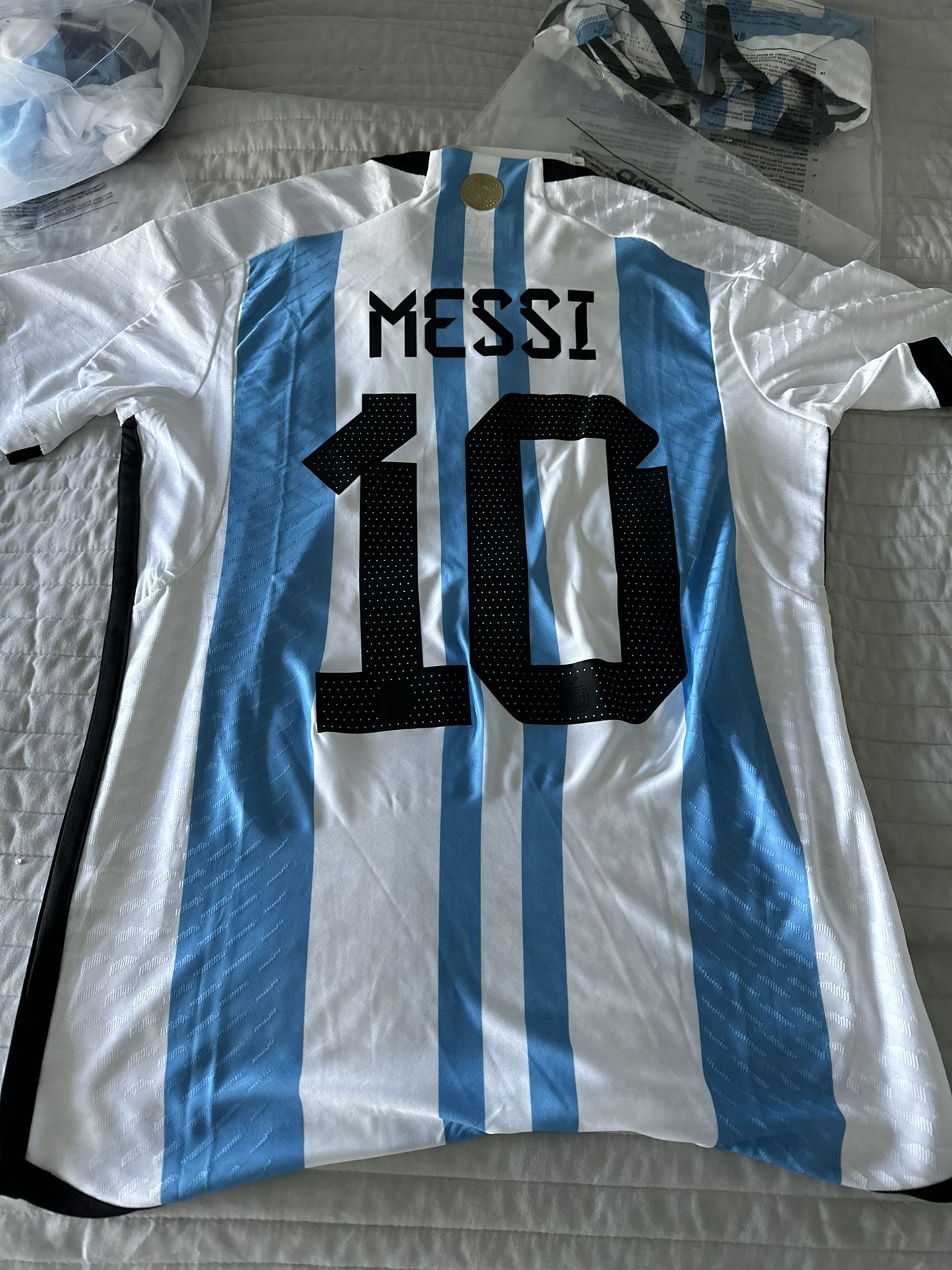 messi argentina 3 star jersey