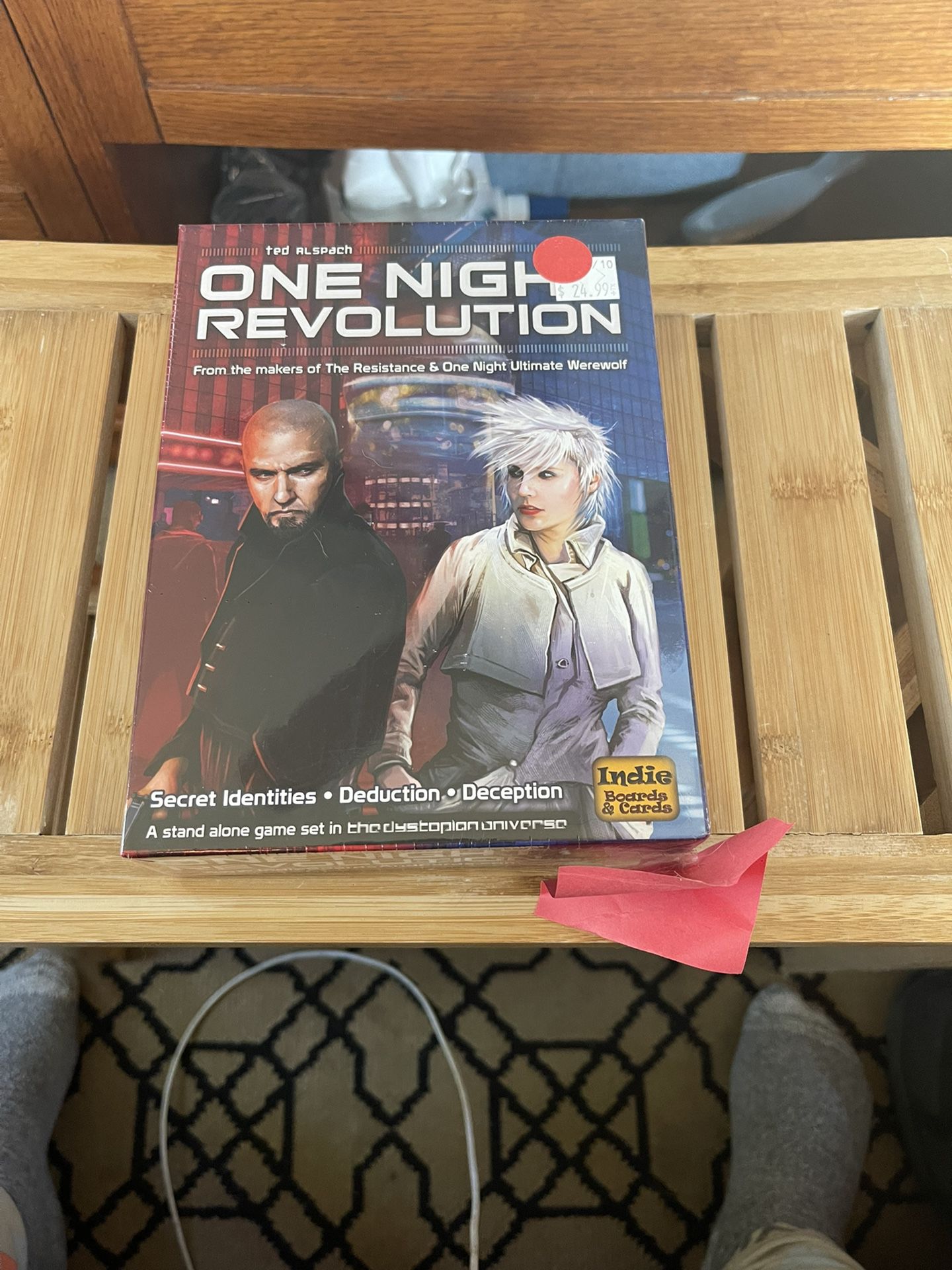 One Night Revolution Card Game. NEW never used. Description Everything has led to this night. Years of fighting and political intrigue have culminated