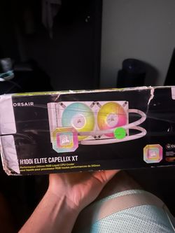 Corsair iCUE h100i ELITE CAPELLIX XT liquid cpu cooler, white