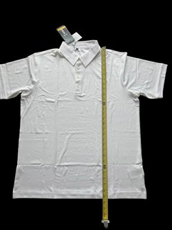 Adidas ClimaLite men’s white golf polo
