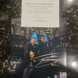 Tom Felton autograph with certificate of authenticity