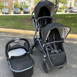 Uppababy Vista Double Stroller Set 