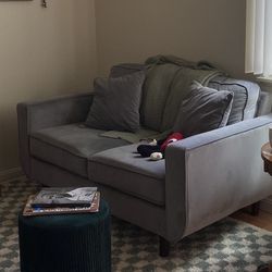Soft Fabric Grey Couch / Love Seat 