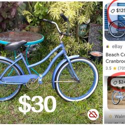 $30 Huffy  Bike Cranbrook Perfect Fit Frame 24” tires need air,no rust in chain sold as is