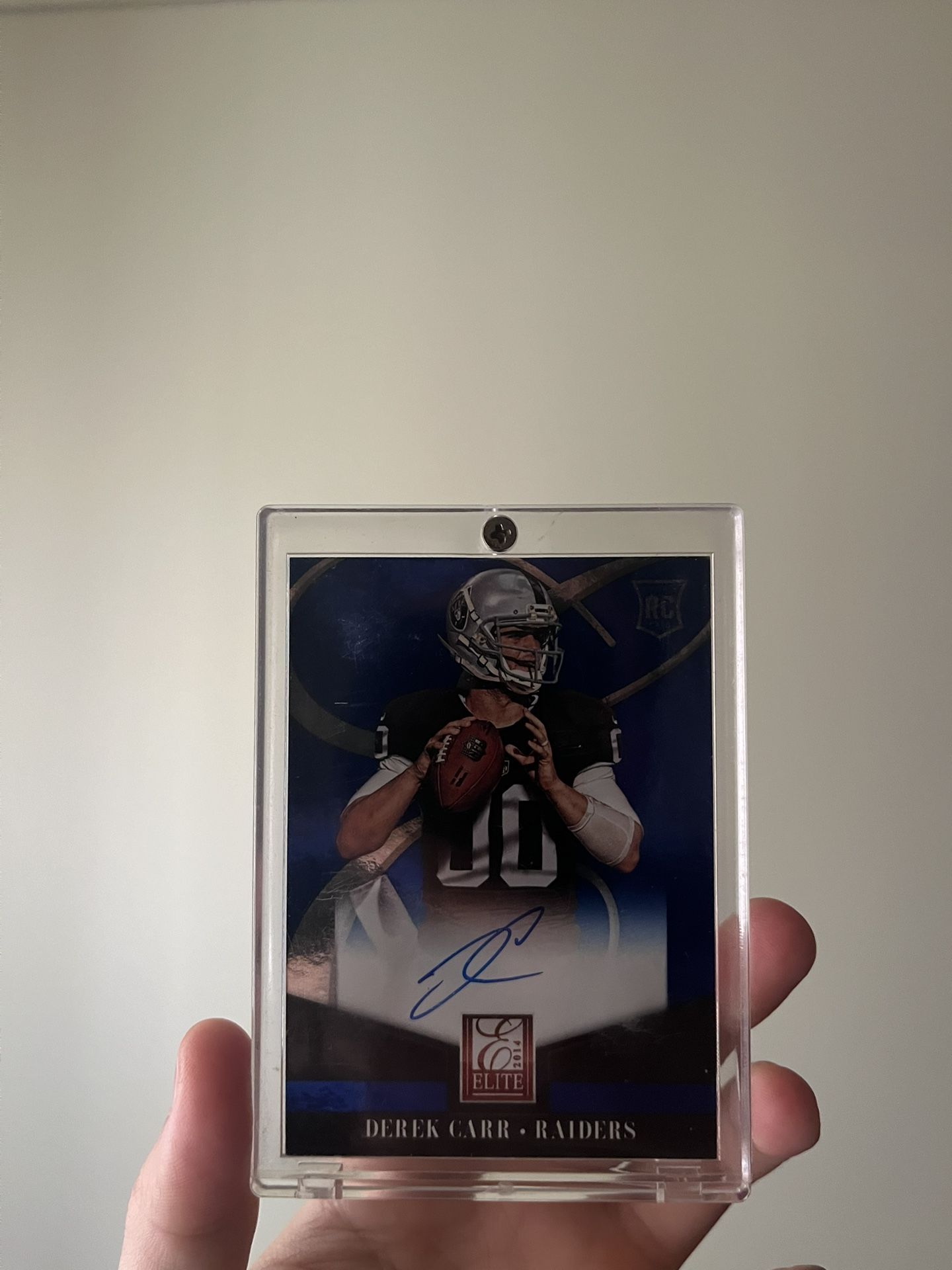 Signed Derek Carr Elite Card