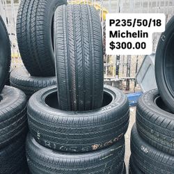 P235/50/18 Michelin 98% Tread Life Semi New All Four 