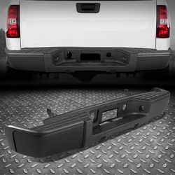 LA Zona Auto Parts 2007 to 2013 Chevy Silverado Sierra 1500 Rear Bumper Defensa Tracera No Parking Sensors