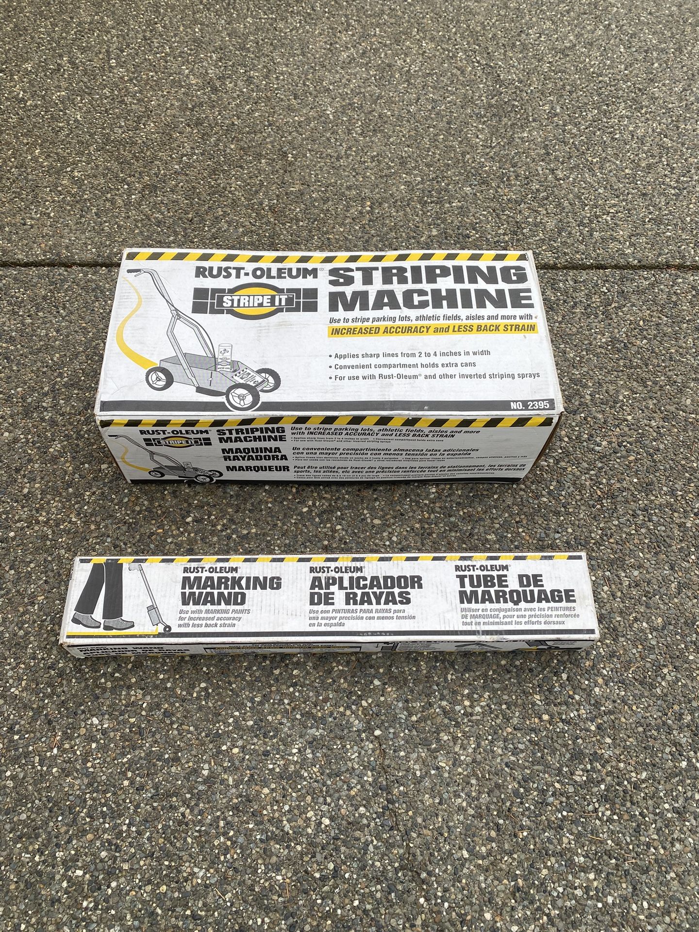 Rust-Oleum Striping Machine And Marking Wand NIB