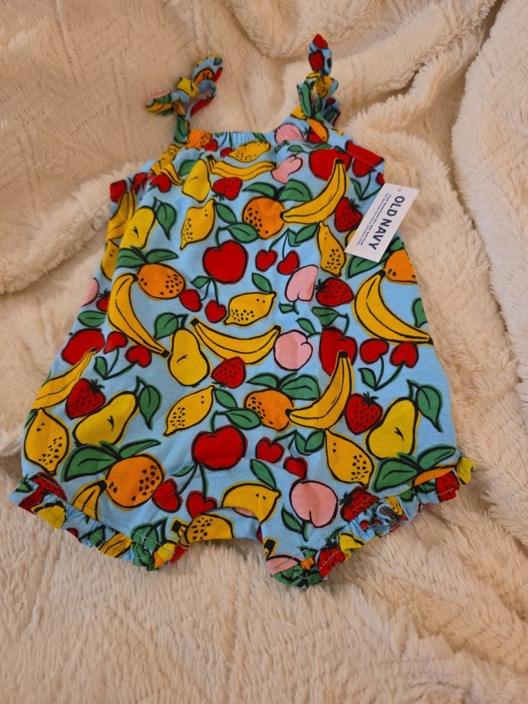 Baby Girl Fruit Onesie