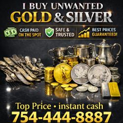 Cash for Gold & Sterling Silver – Top Dollar Paid