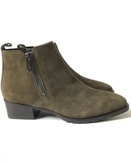 Aquatalia Weatherproof Suede Green Boots