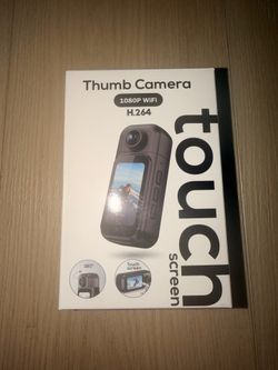 dahocamgo Thumb Action Camera, POV Camera Hands-Free Recording, Wearable Body Camera, Portable Vlogging Helmet Cam for Cycling, Motorcycle, no memory 