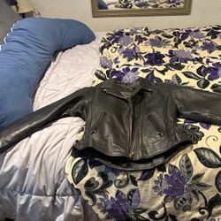 Women’s Genuine Leather Motorcycle Jacket 