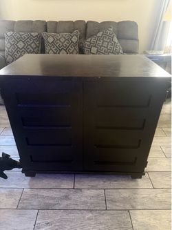 Crate and barrel wood fold out desk