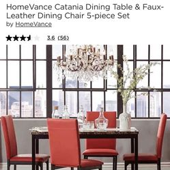 Marble Dining Table (free chairs)