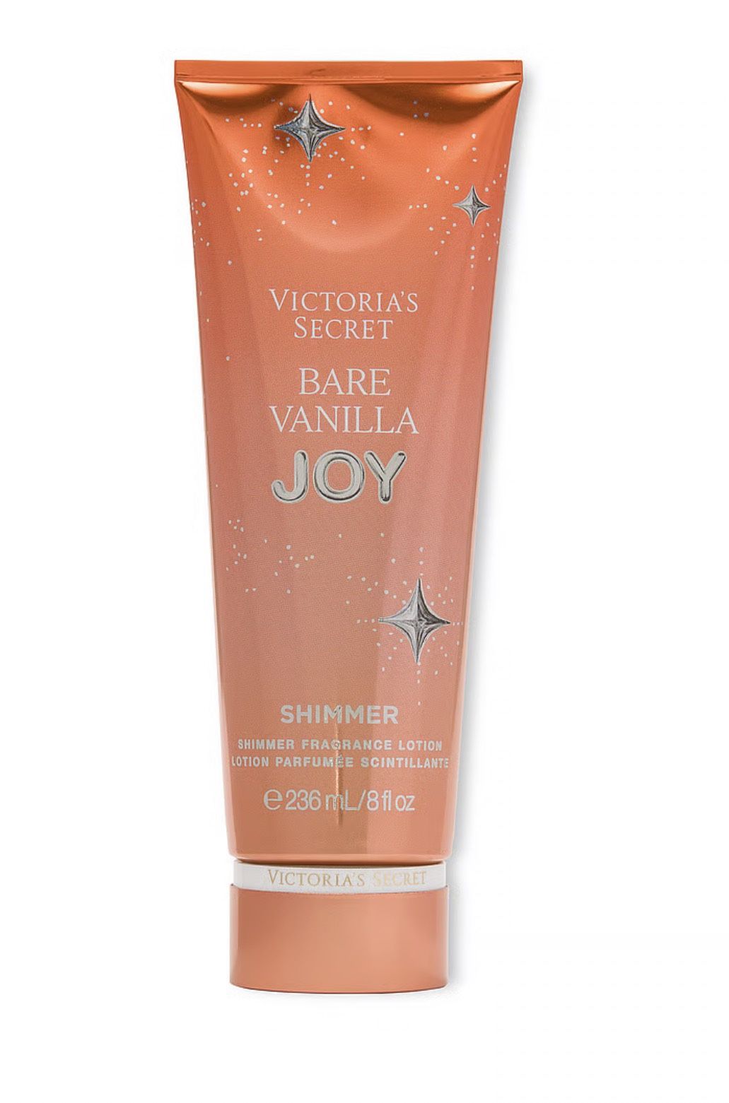 VICTORIA’S SECRET BARE VANILLA JOY SHIMMER FRAGRANCE BODY LOTION CREAM 8 oz NEW