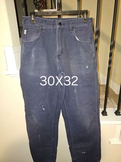 CARHARTT FRC CARPENTER NAVY BLUE PANT