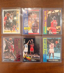 Michael Jordan Basketball Cards Lot of 6
