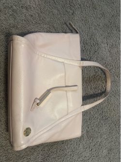 Vince Camuto pebbled leather tote in soft pink